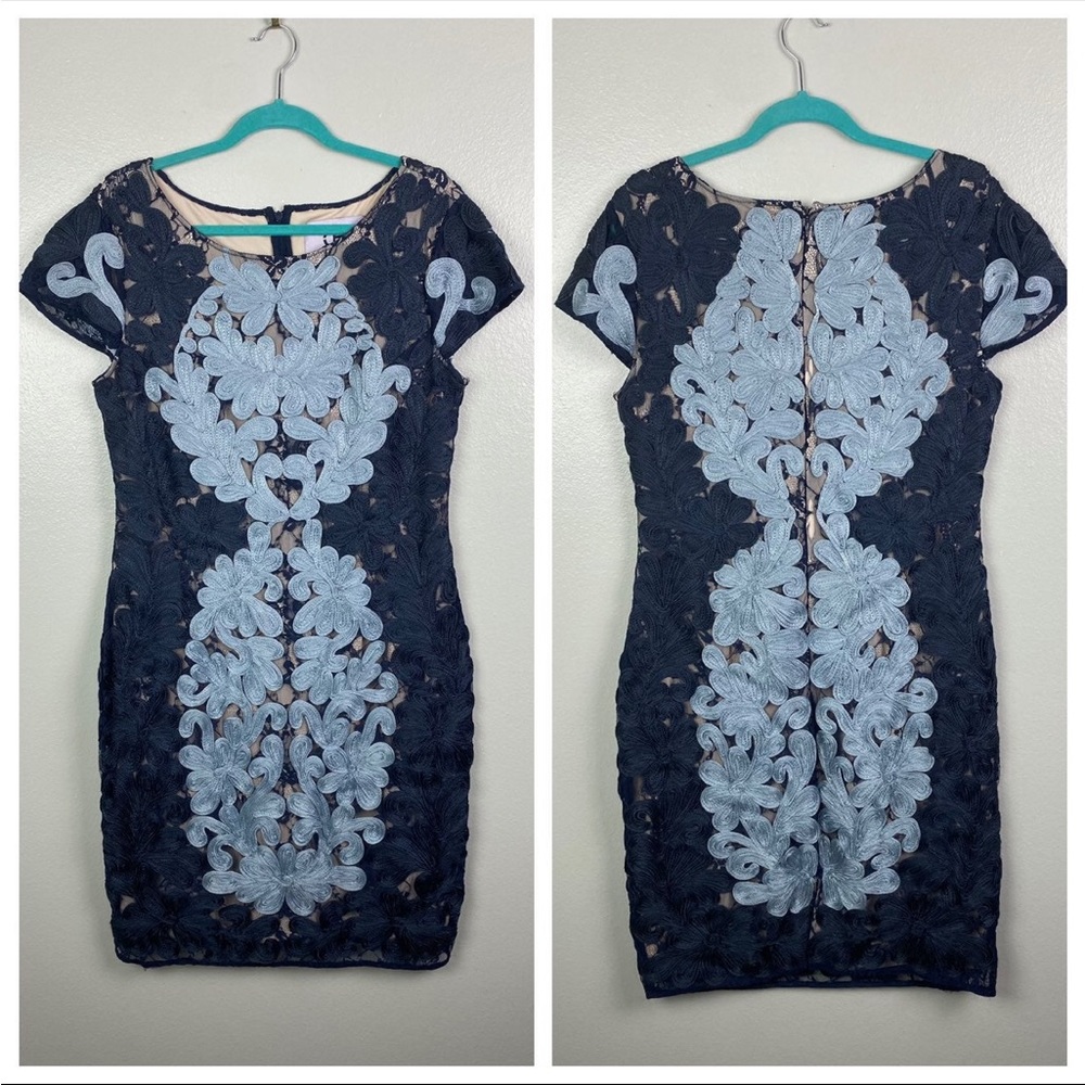 JS Collections Lace Embroidered Dress 14